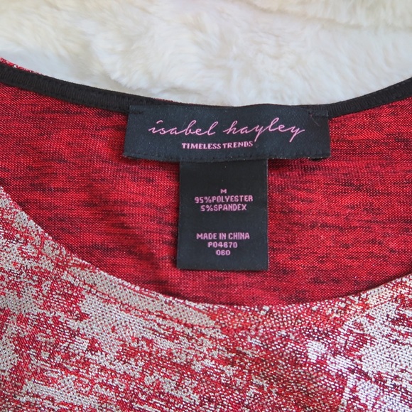 🌵Red & silver Blouse for Women Medium - Picture 4 of 6